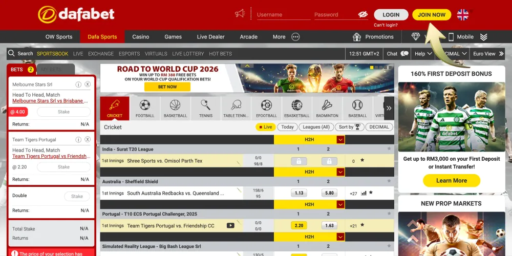 click on the join now button