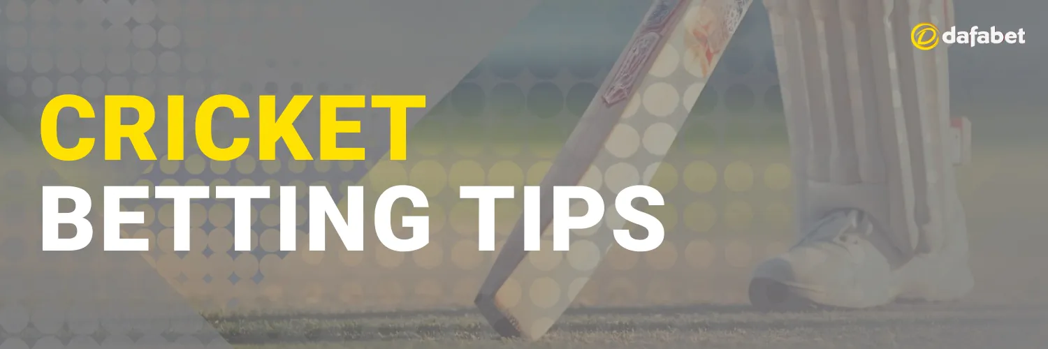 cricket betting tips at dafabet