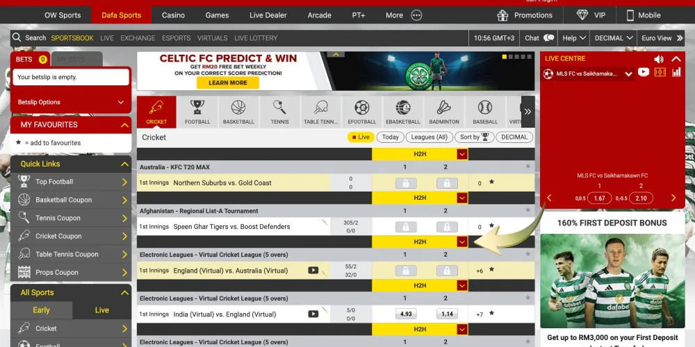 place a bet on event