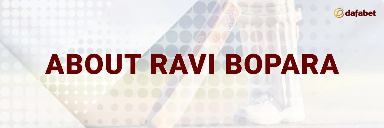 about ambassador ravi bopara